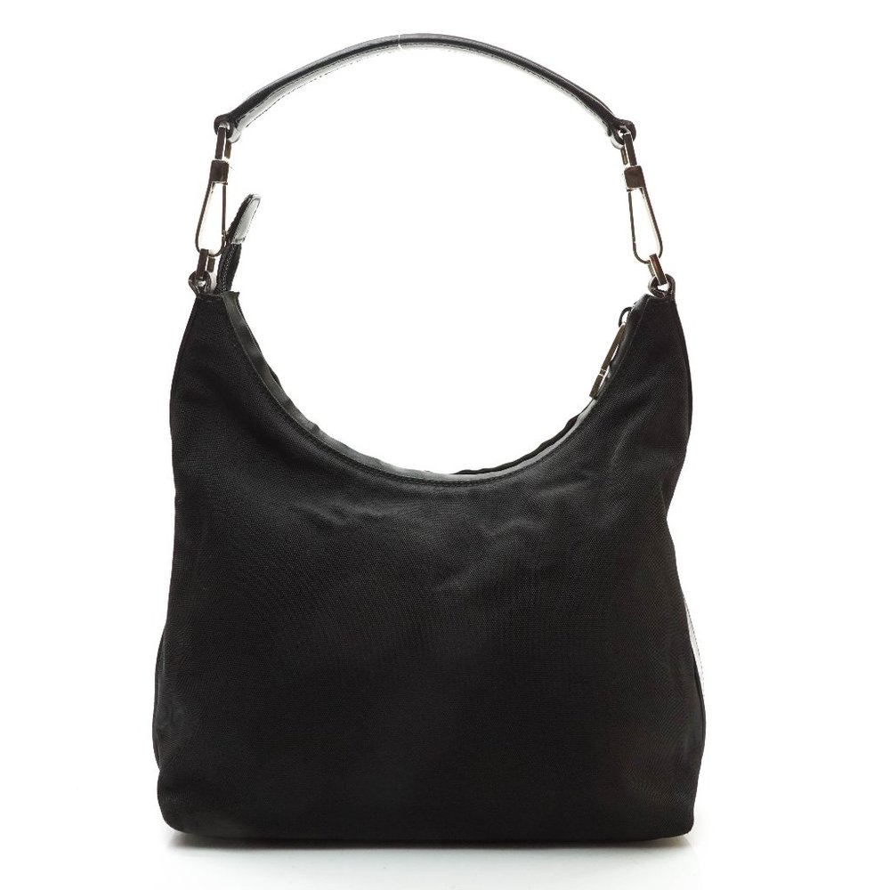 Auth Gucci Gg Hand Bag Canvas Black #11914G48